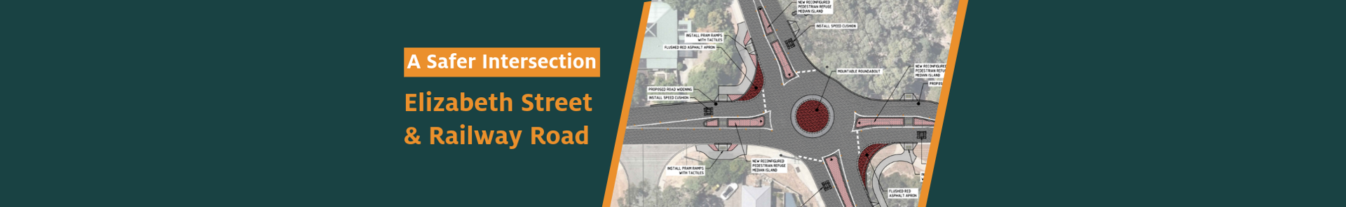 New Roundabout to Improve Road Safety at Elizabeth Street and Railway Road Intersection