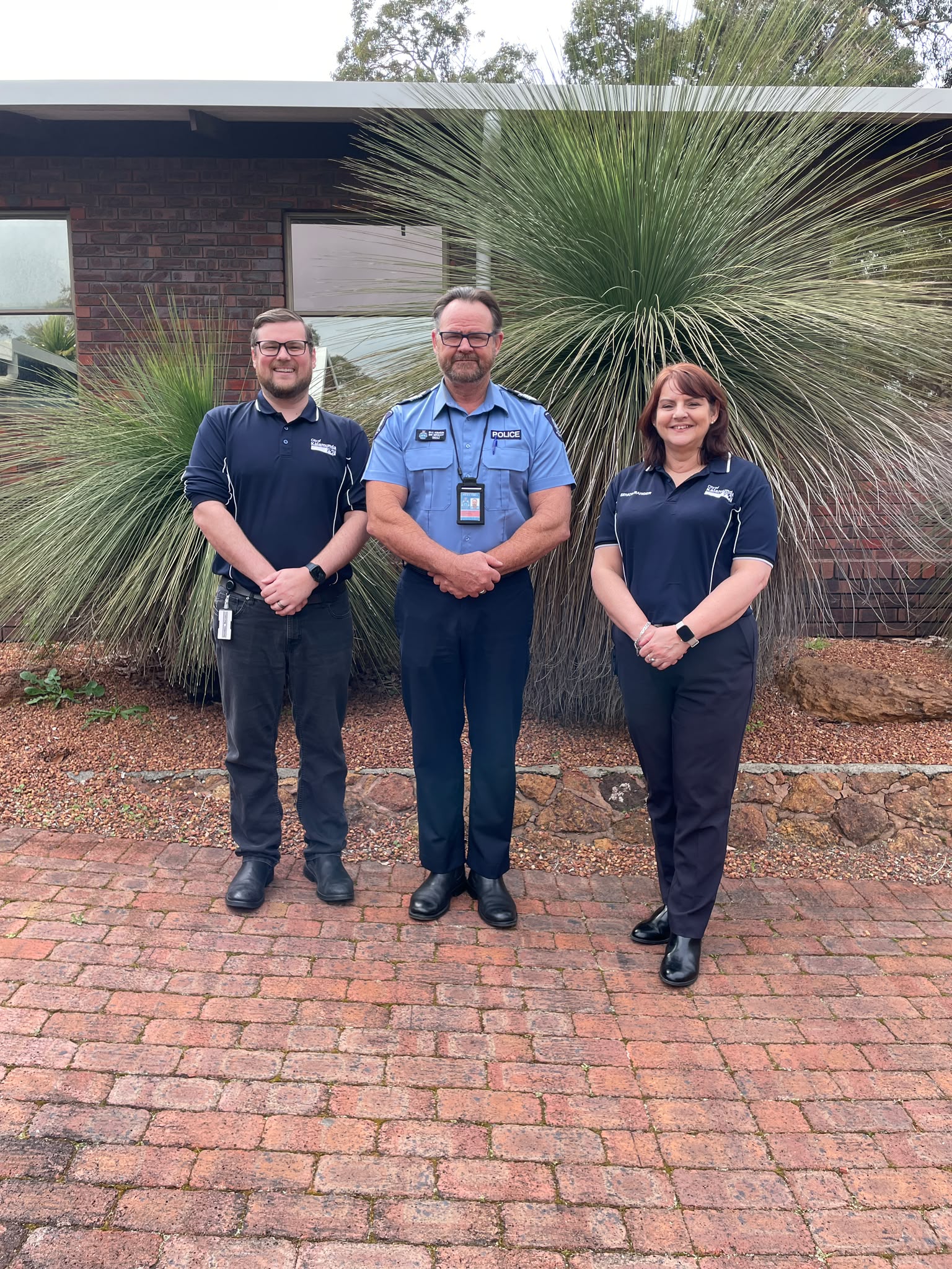 Image 1 - Senior Ranger Angie House - Snr Sgt Brad Robinson - Coordinator Health & Safety Declan McCubben