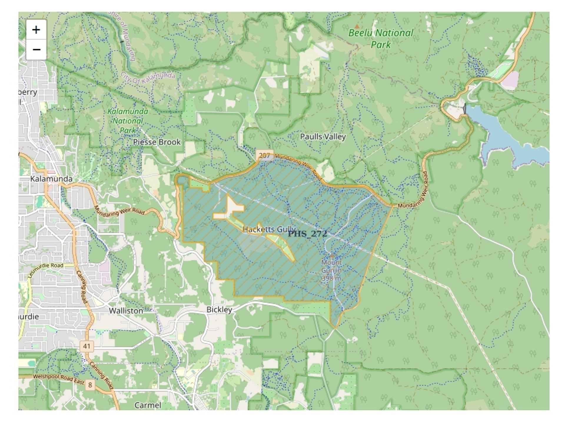 Notice of Temporary Trail Closure: Hacketts Gully