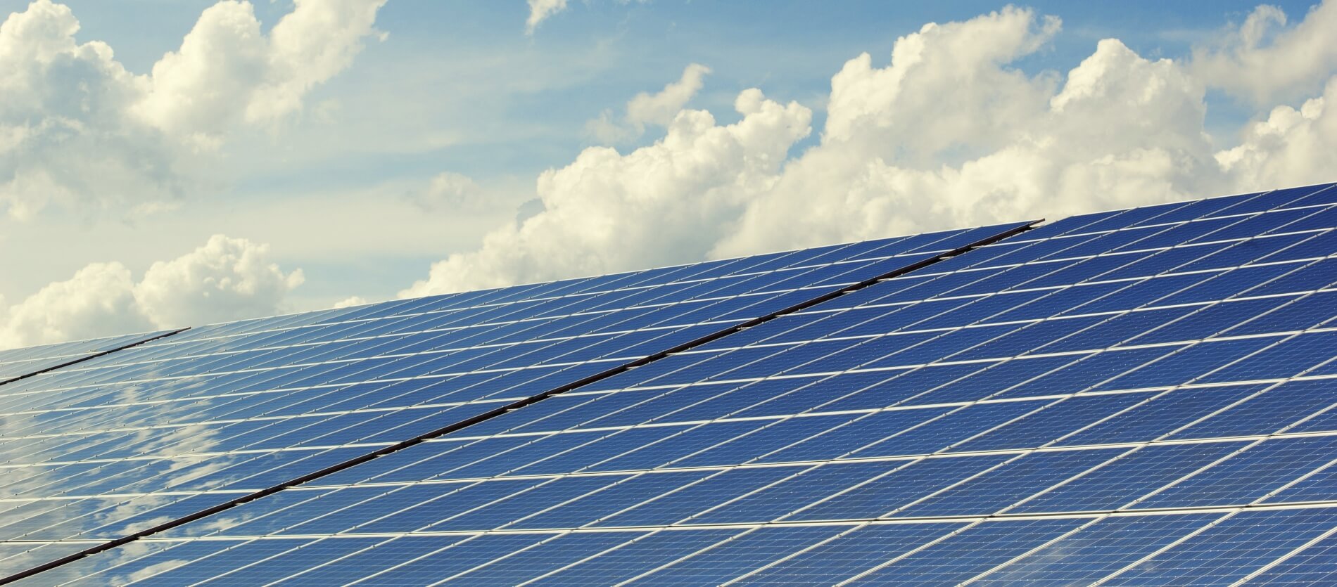 Solar Panels under blue sky