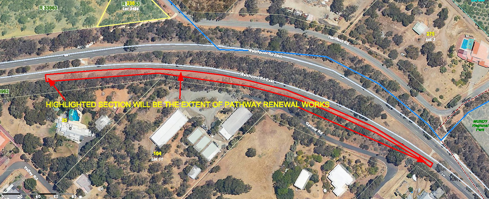 Works notice - Footpath upgrades Wattle Grove