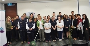 Group photo showing the 2017 Local Youth Graduates for the Environmental Program