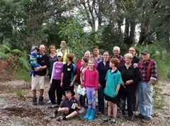 Image of group of volunteers that did some works at Petunia Street Reserve