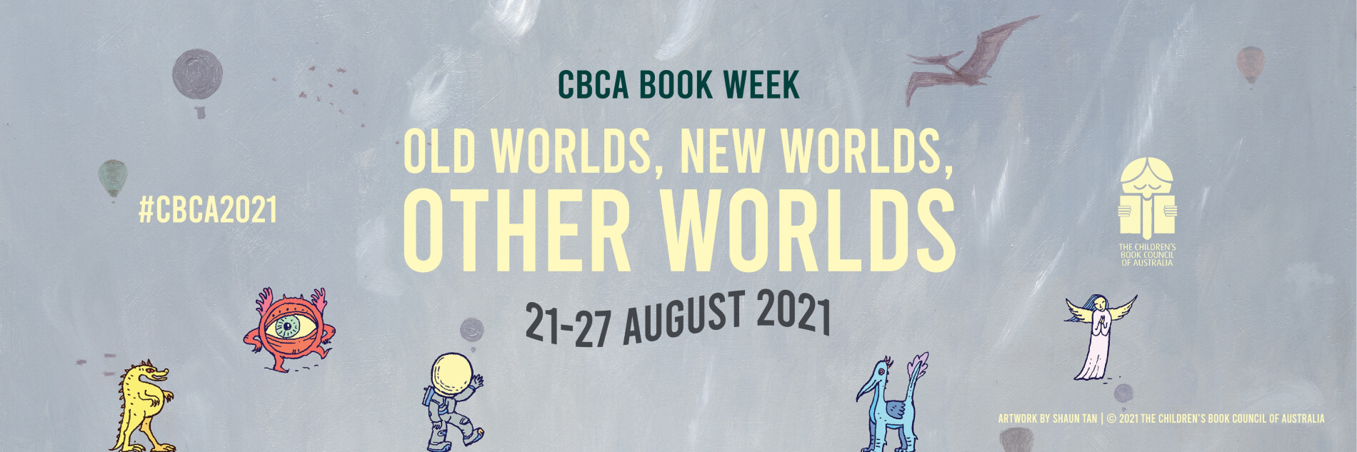 Promotional banner for the CBCA Book Week 2021
