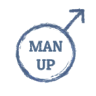 Logo for the MAN UP organisation
