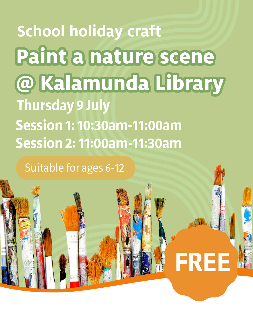 Paint a nature scene @ Kalamunda Library