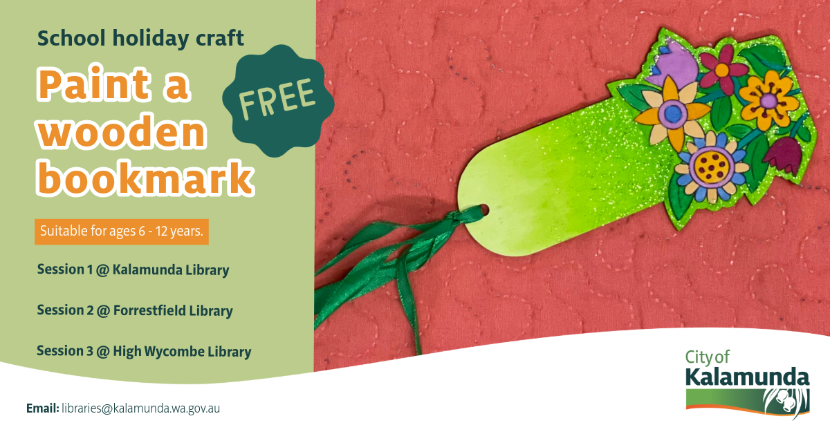 Paint a Wooden Bookmark