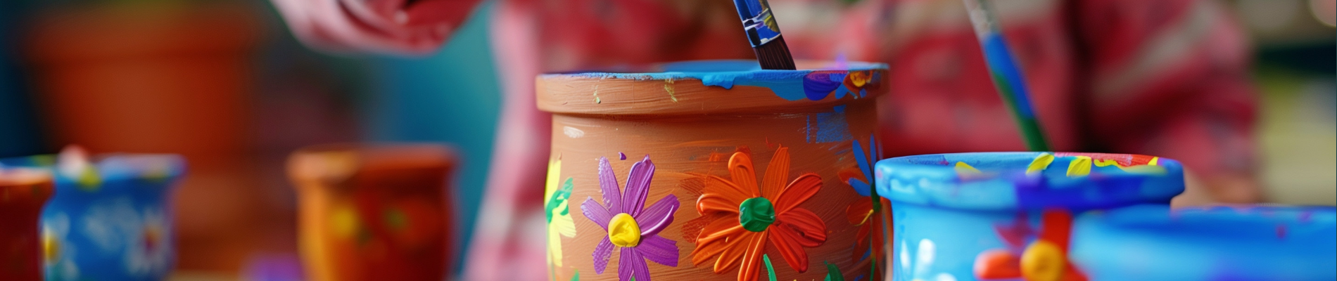 Paint a pot Kalamunda library event