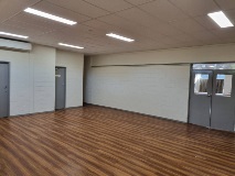 View of the smaller room available from the main hall at Cyril Road Hall