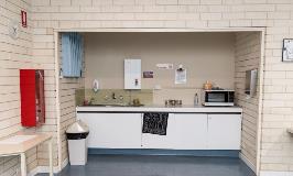 Kitchen facilities available in the Forrestfield Library Exhibition Room which is located at the Forrestfield Library