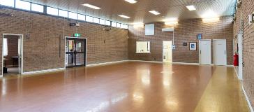 View of the main hall in Gooseberry Hill Hall located in Gooseberry Hill