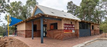 View of the entrance to Gooseberry Hill Multi Use Facility located in Gooseberry Hill