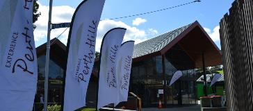 View of the Cultural Centre from Railway Road facing the Gallery and Visitor Centre entrance.