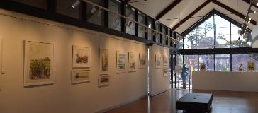 View from the interior of the Gallery facing towards the History Village