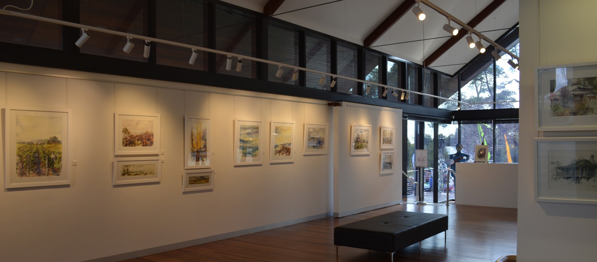 View from the interior of the Gallery as you enter from the Visitor Centre entrance