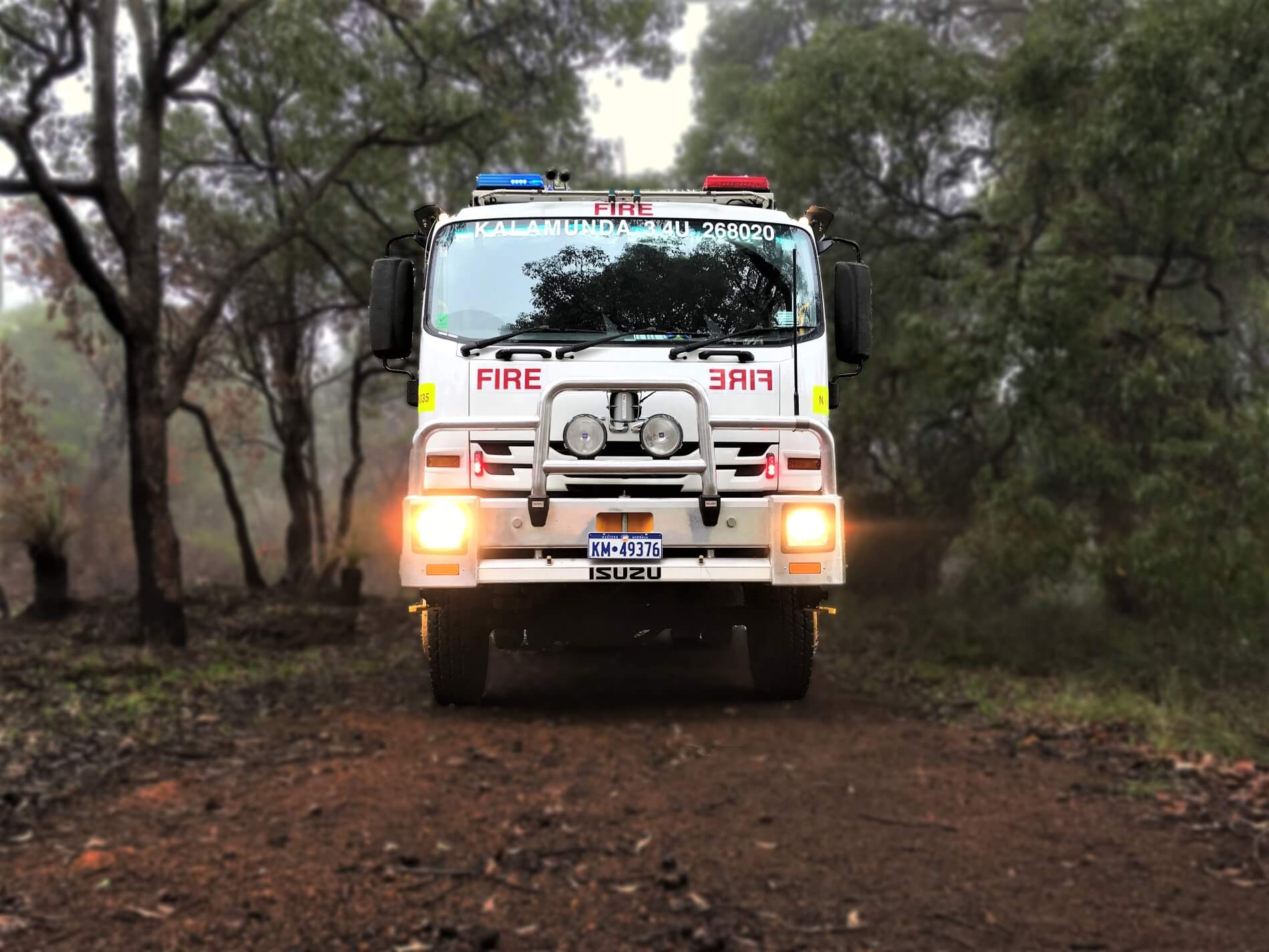 An example of a good fire break - a fire truck should have property access 