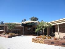 View of the entrance to Kalamunda Library located on Williams street in Kalamunda