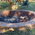 Fire pit at Maamba Reserve at Hartfield Park located Forrestfield