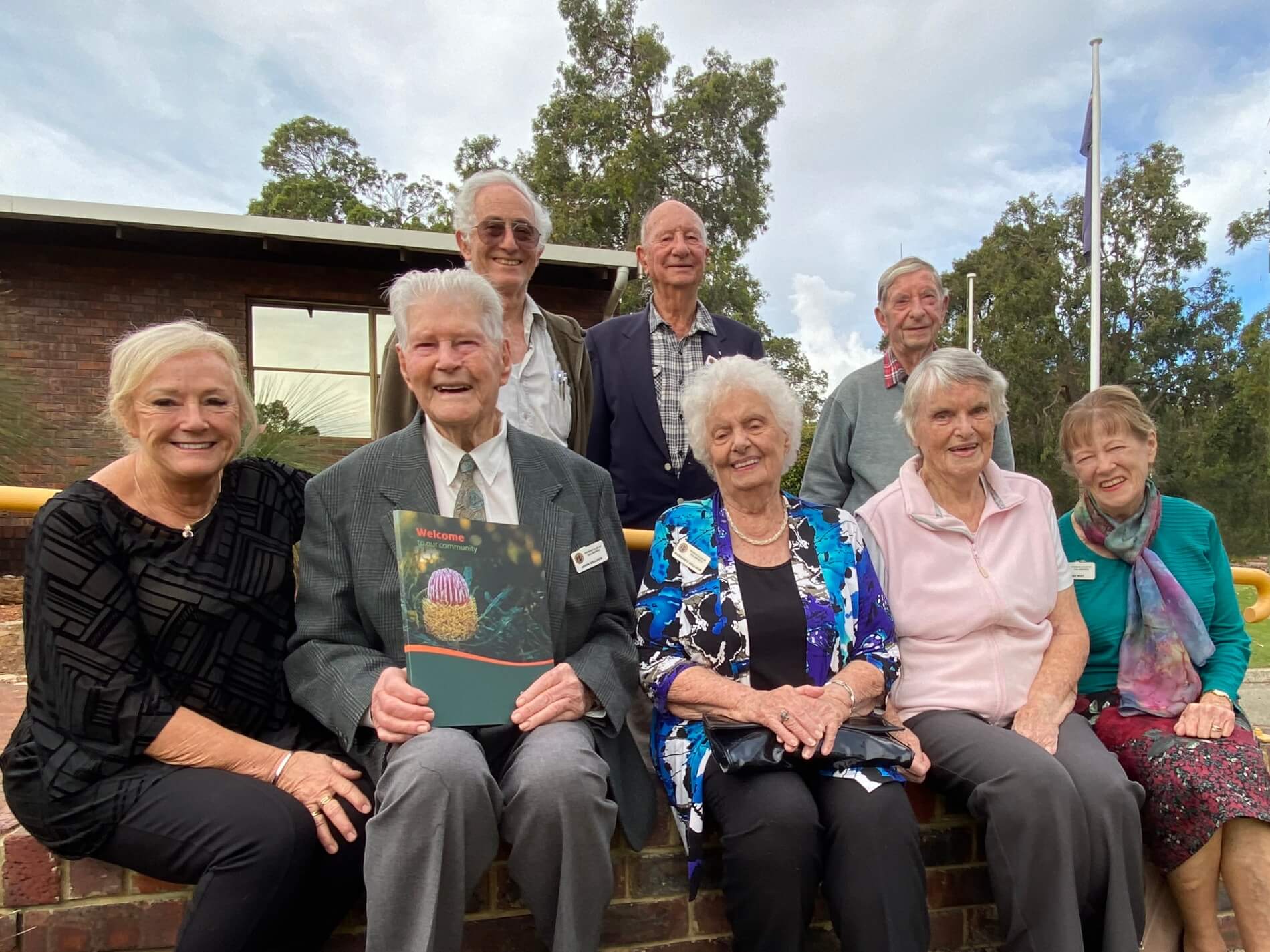 John Kellock with Mayor Margaret Thomas and Probus Club