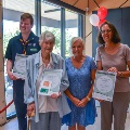 Local Hero of the Year Awards 2022 - Michael Breen, Hazel Baxter, Mayor Margaret Thomas and Diana Fisher