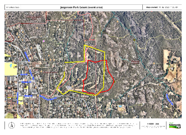 Jorgensen Park Extent - Proposed Event Area