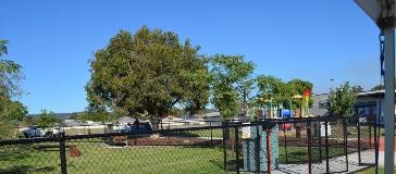 Elmore Park Dog Park and Playground area