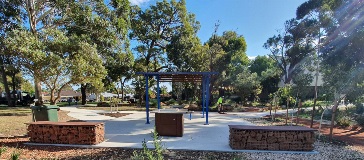 BBQ / Seating area at Gladys Newton Park in High Wycombe