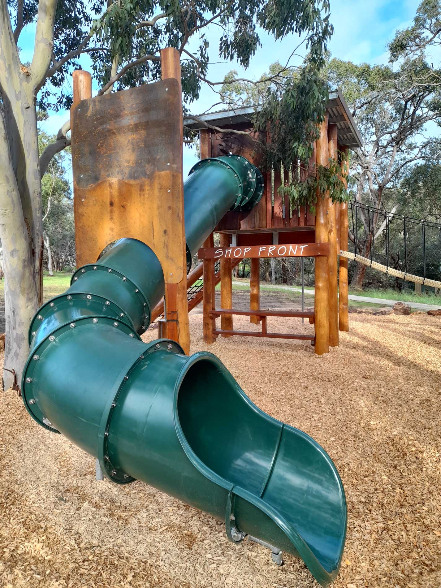 Partial view of the Meloway Reserve Playground in Maida Vale