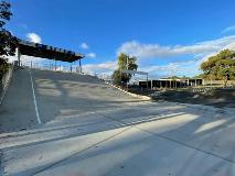 Starting ramp at BMX track at Ray Owen in Lesmuride