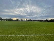 The football / cricket sports field at Ray Owen