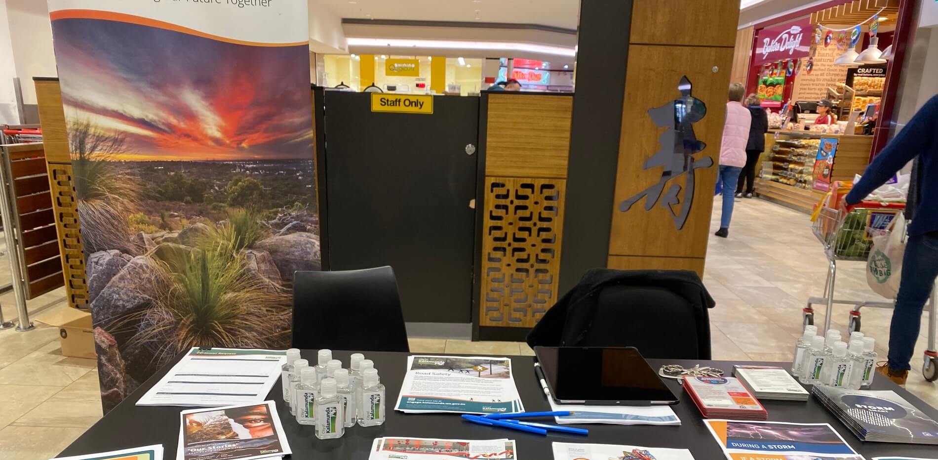 City Engagement Pop Up Stall at Shopping Centre