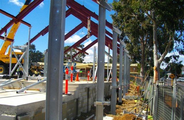 View of Zig Zag Cultural Centre being constructed