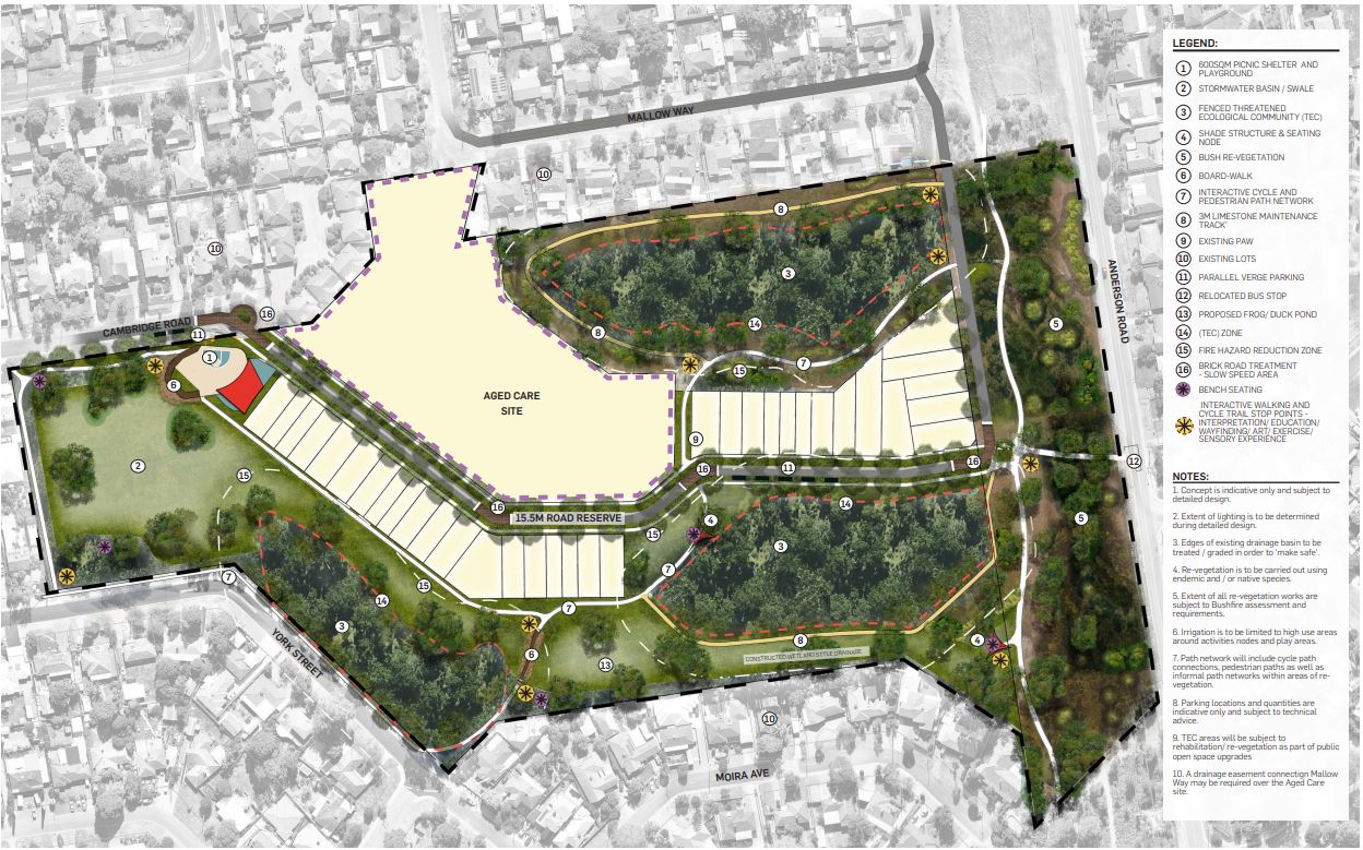 Cambridge Reserve - Concept Plan A