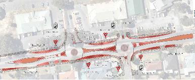 Plan of Hale Road and Woolworths Drive Upgrades in Forrestfield