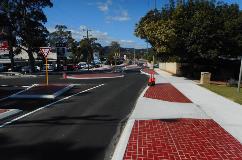 From the right of Hale Road towards the Woolworths Drive roundabout