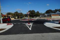 Intersection Roundabout of Hale Road and Woolworths Drive