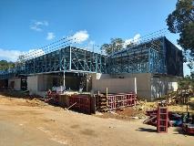 View of the front during the construction of Kalamunda Community Centre in August 2020