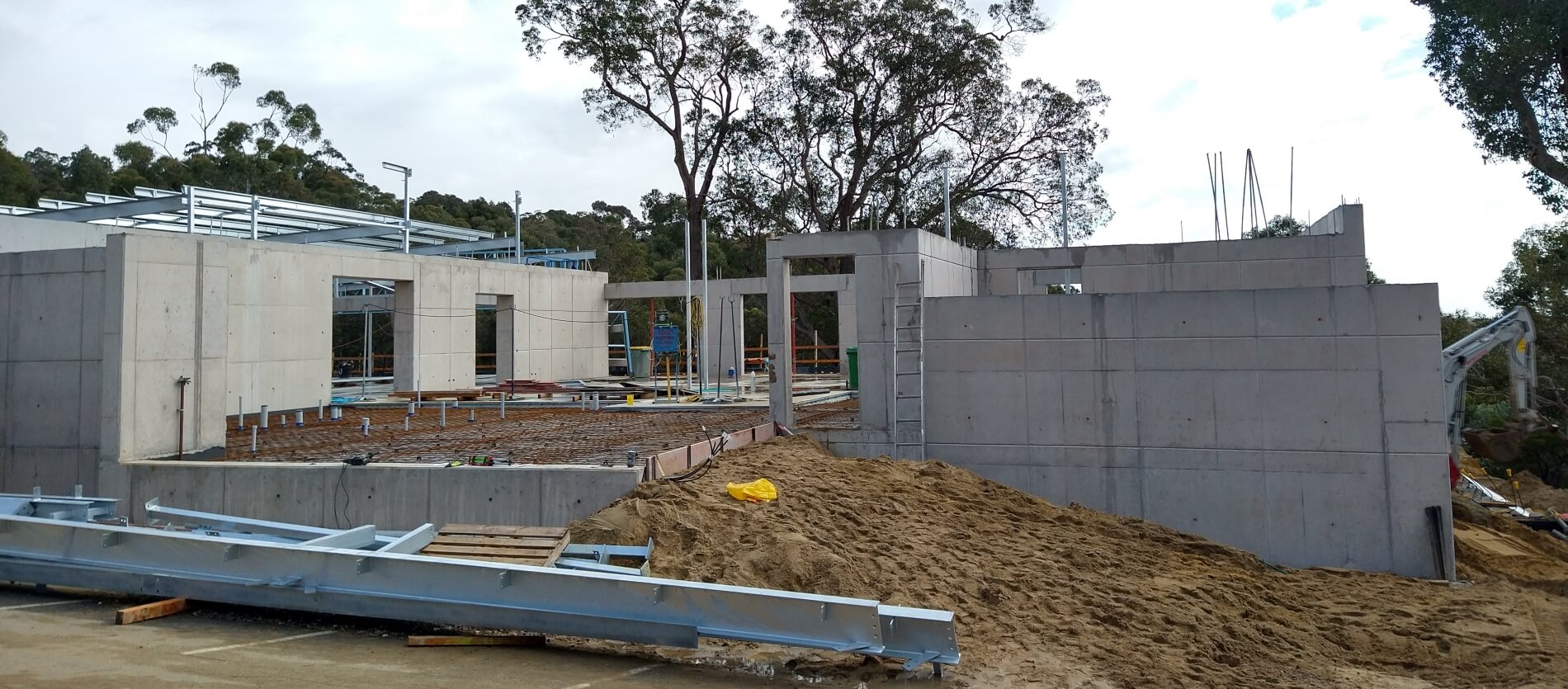 Construction of the Kalamunda Community Centre building on 16 July 2020 located at Jorgensen Park in Kalamunda