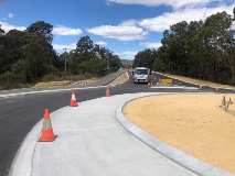 Maida Vale / Roe Highway roundabout - construction of footpath