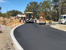 Maida Vale Roe Highway Off Ramp having asphalt applied