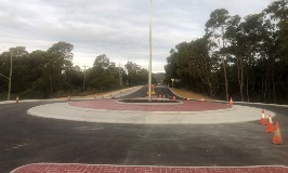 Completed Maida Vale Road Roundabout at Roe Highway - Facing West