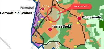 North East Sub-Regional Framework Map - Maida Vale South Location