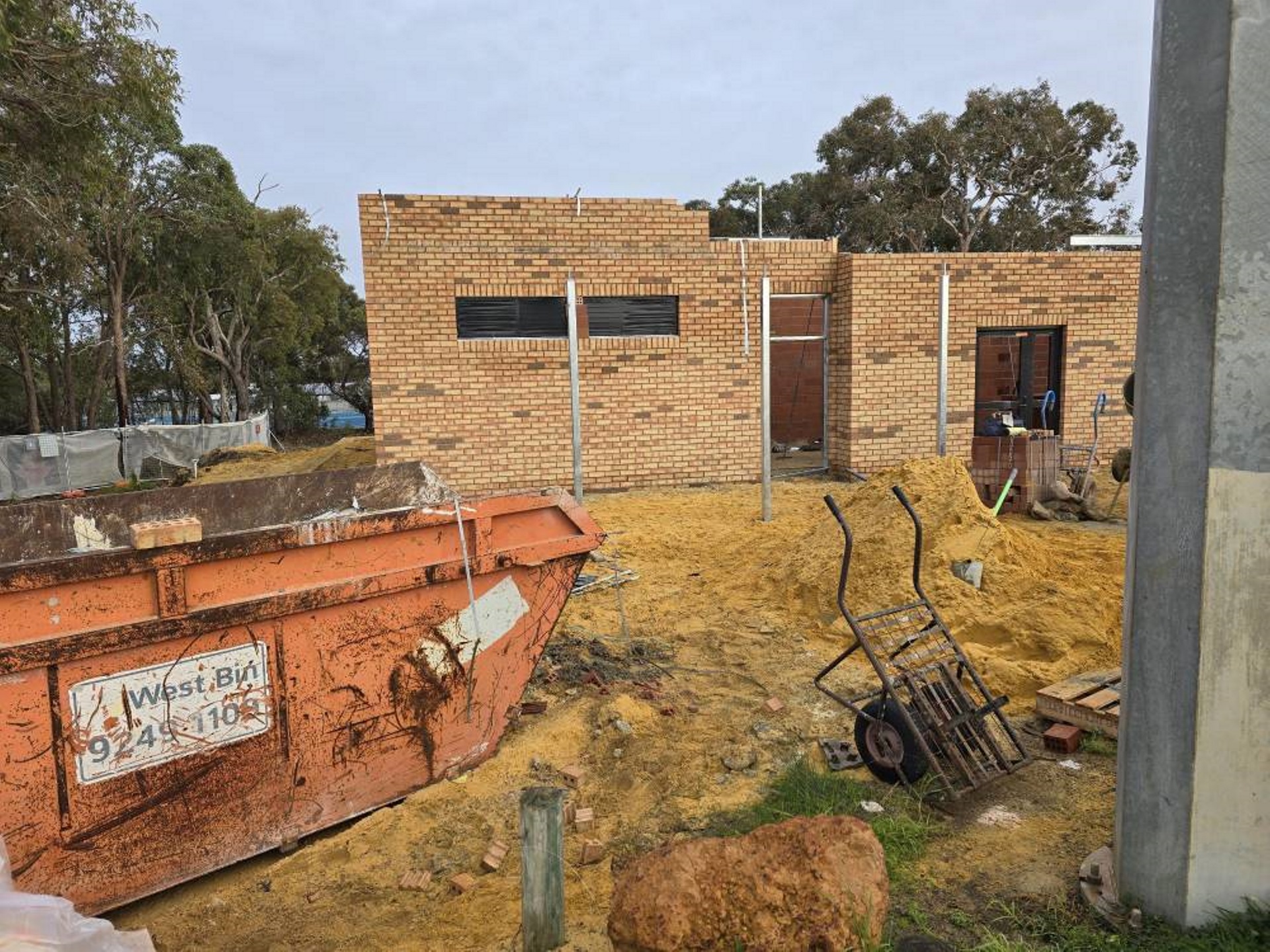Progress Update on Ray Owen Changerooms