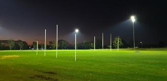 The Scott Reserve located in High Wycombe with the footy oval being lit up with recent lighting upgrades completed in June 2020.