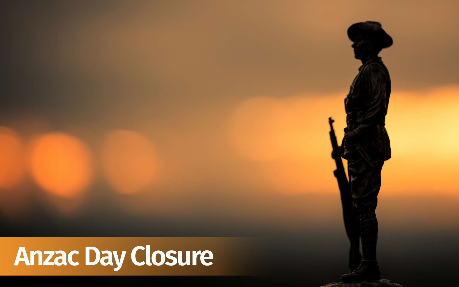 Hartfield Park Recreation Centre - Anzac Day Closure