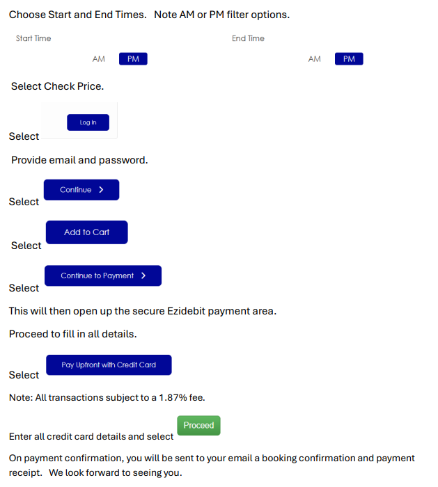 Squash Bookings