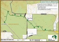 Map detailing Camel-Farm-to-Bibbulmun walk trail