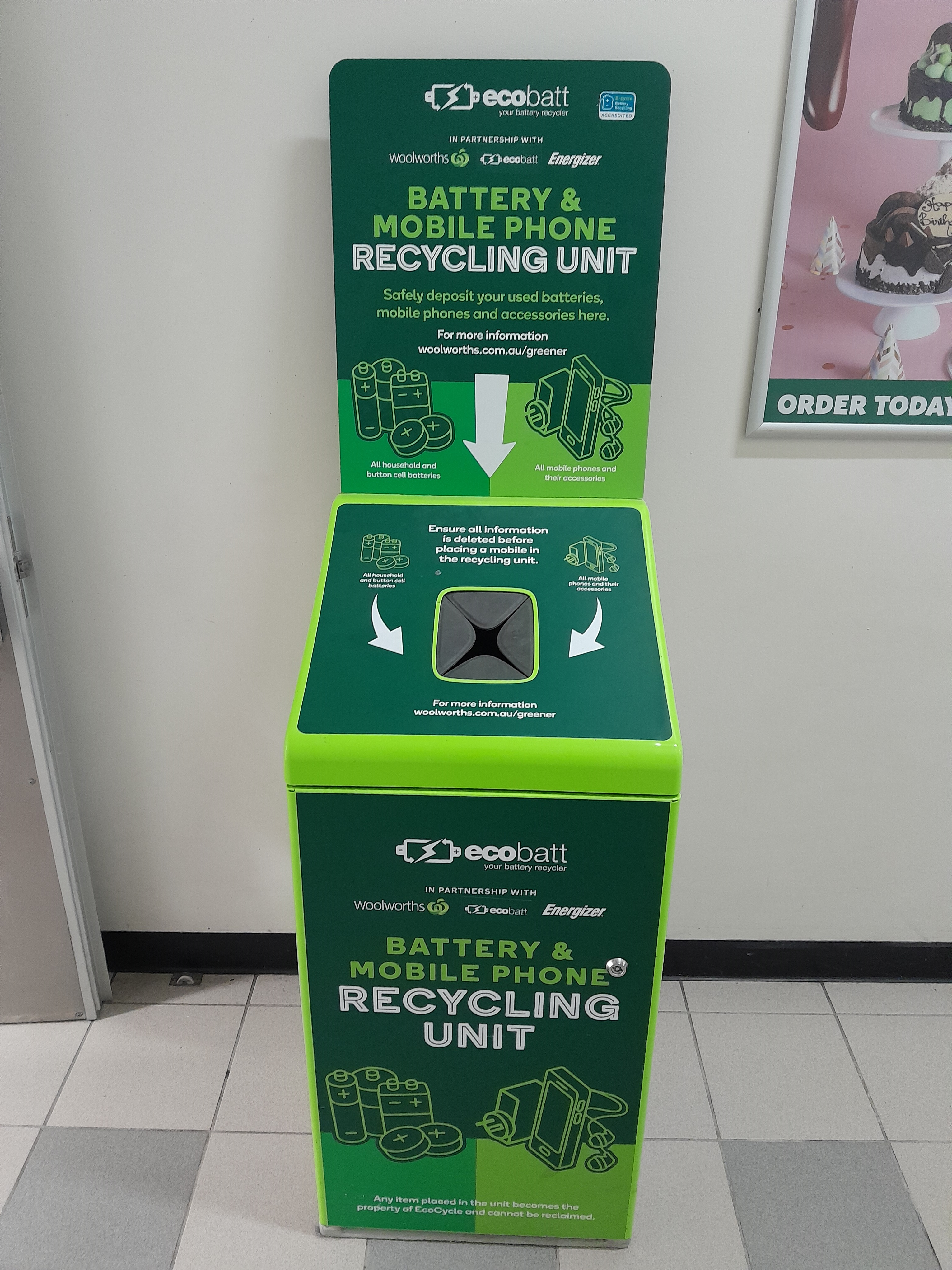Ecobatt hub in Hawaiians Shopping Centre