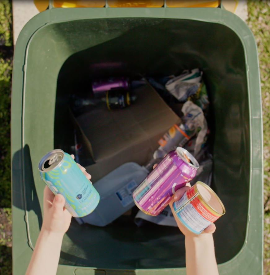 Recycling bin items
